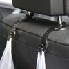 2Pcs Double Head Hooks Car Seat Back Headrest Hanger Car Bag Pouch Clothes Hanging Hook Fastener Clip Car Interior Accessories