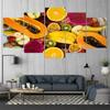5Panels Tropical Nutritious Balance Fruits Modern Canvas Painting Poster and Print Wall Art Home Decor for Living Room No Frame