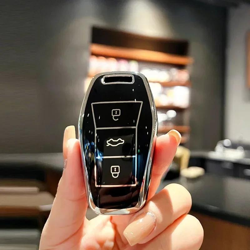 TPU Car Key Case Cover Key Fob Cover Key Shells for Volkswagen Sihao X4 X6 X7 X8 A5 E10X E40X E50A QX Accessories