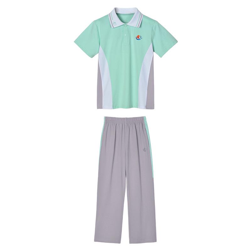 Yichun City, Jiangxi Province School Uniforms - Summer Short-Sleeved Polo for Kindergarten and Primary/Secondary Students