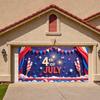 Polyester Material 4. Juli Banner Leichtes Viertes Juli Banner Feuerwerk Design Dekorative Wimpelkette für Feiertagszusammenkunft