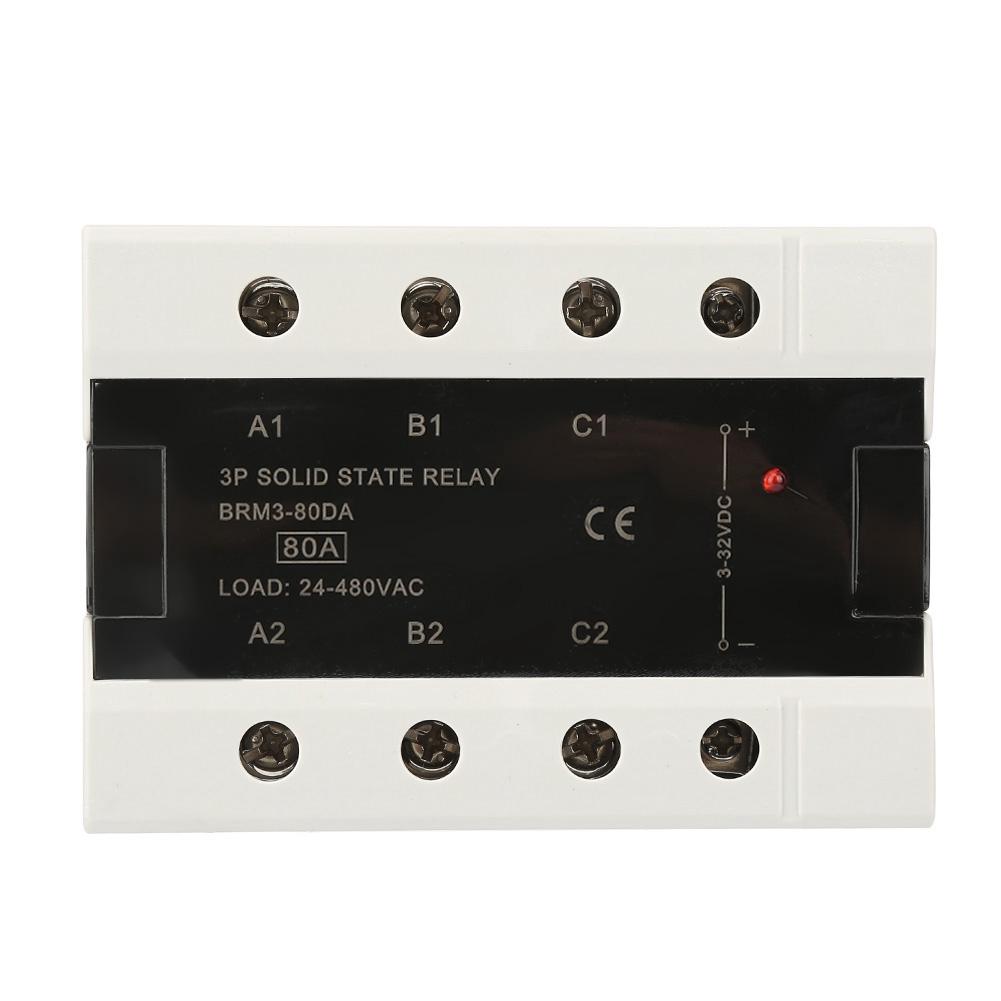 Load 24 480VAC Three Phase Solid State Relay(BRM3 80DA)