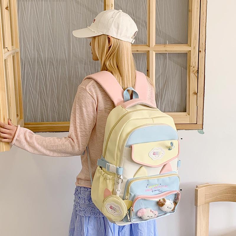 Japanese Style Sweet Anime Girl's Candy Color Lightweight Ita Backpack