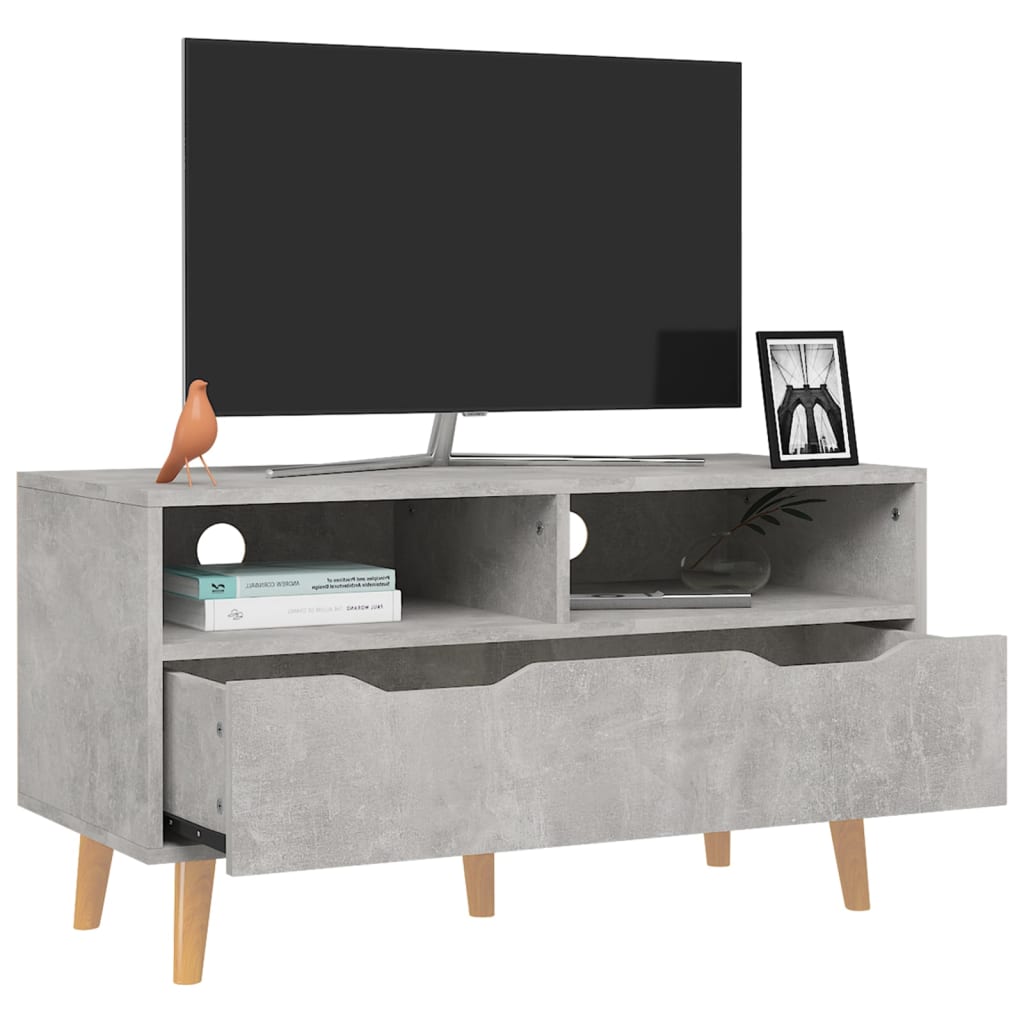 Vidaxl Szafka Pod Tv, Szarość Betonu, 90X40X48,5 Cm