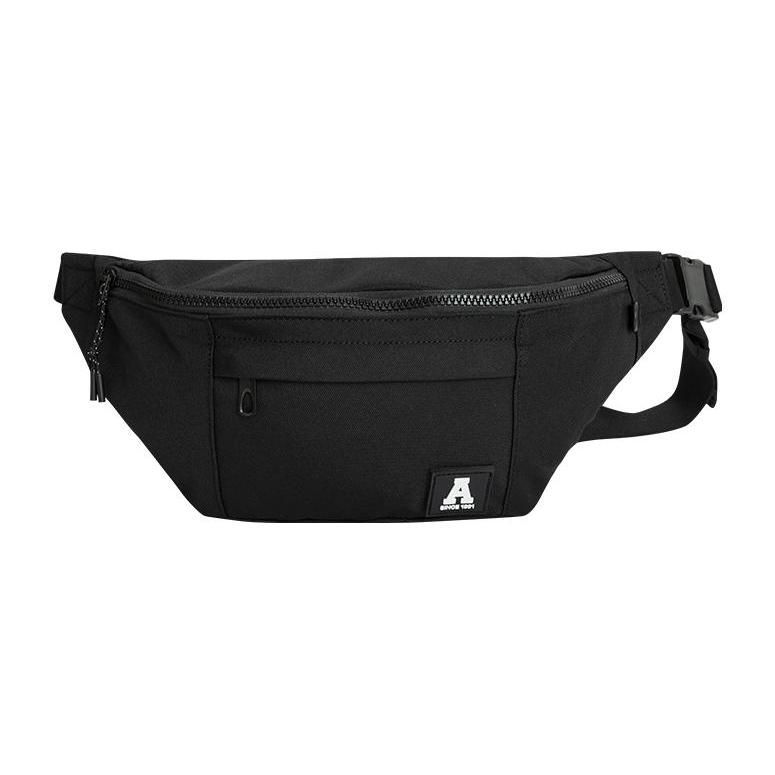 New Anta Canvas Shoulder Bag, Crossbody Bag, Canvas Bag, Sling Bag, Fanny Pack Regular Unisex Basic Black 992358141R-1