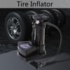 Tire Inflator Tyre Air Compressor with Pressure Gauge for Motorcycle Foot Air Pump