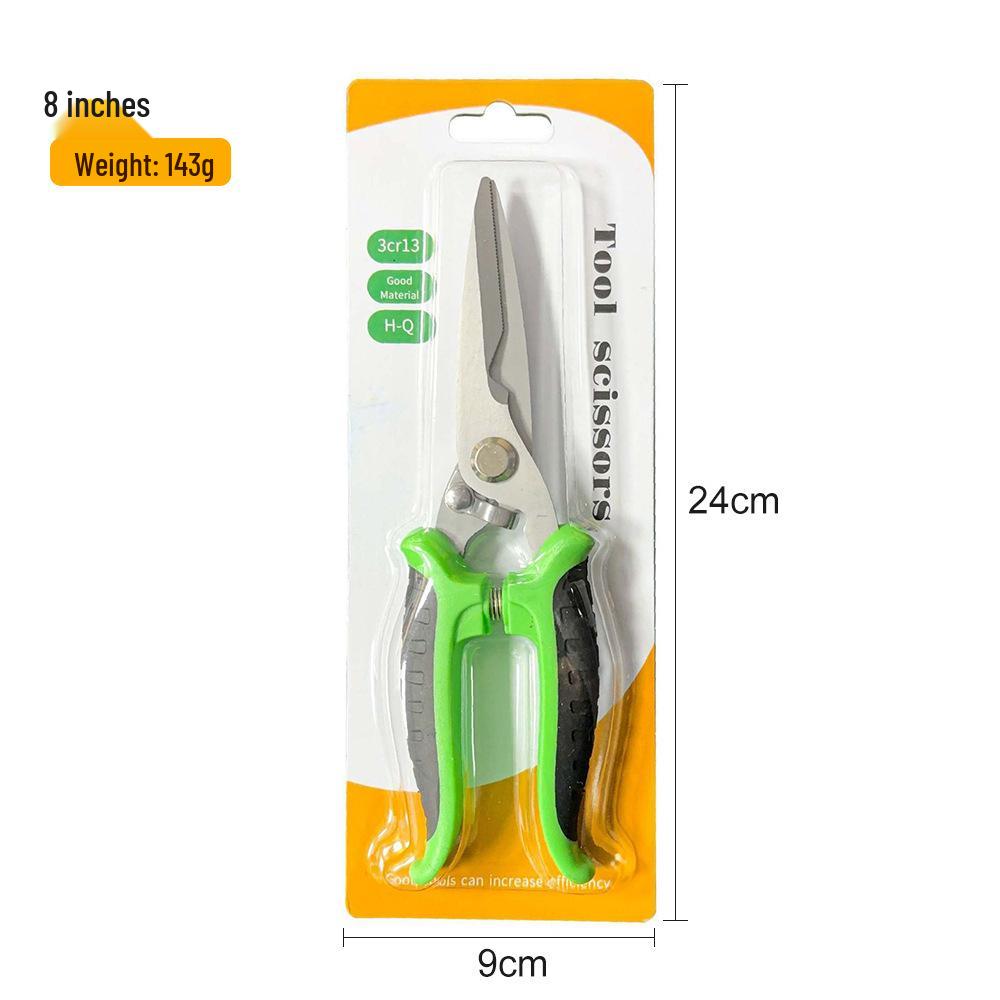 Multi-Functional Stainless Steel Electrician Shears for Cutting Wire, Iron, and Aluminum.