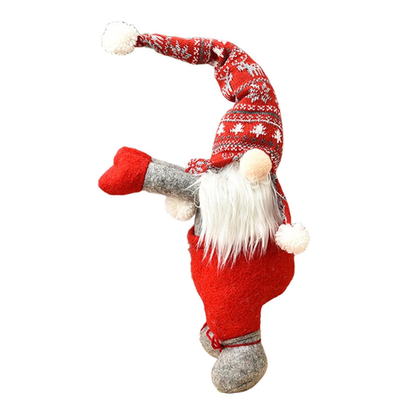 

Рождественская пряжка для штор, Санта-пряжка, безликая кукла, дверная занавеска, веревка для украшения дома на окно One Size серый