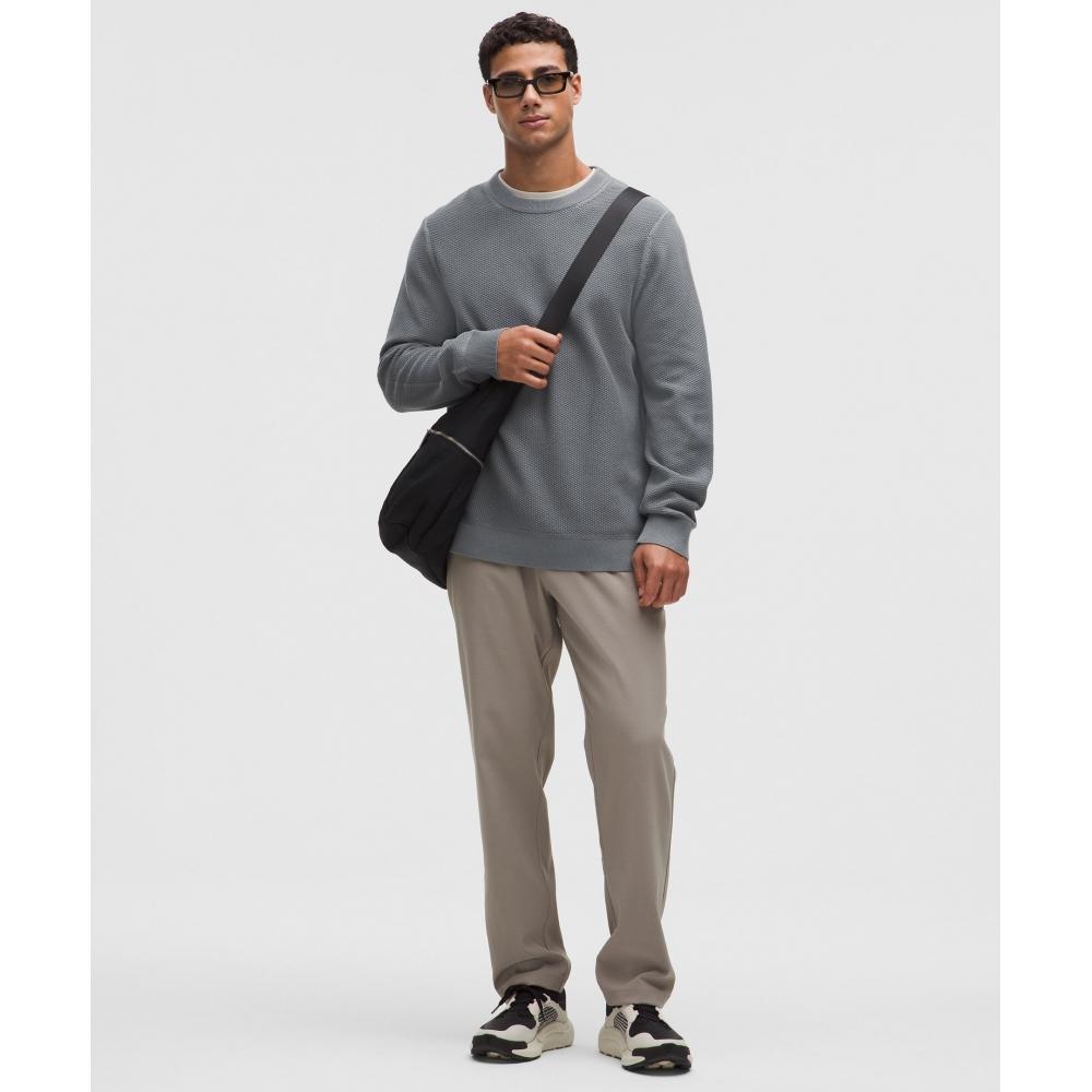 Lululemon Textured Knit Crewneck Sweater Solar Grey