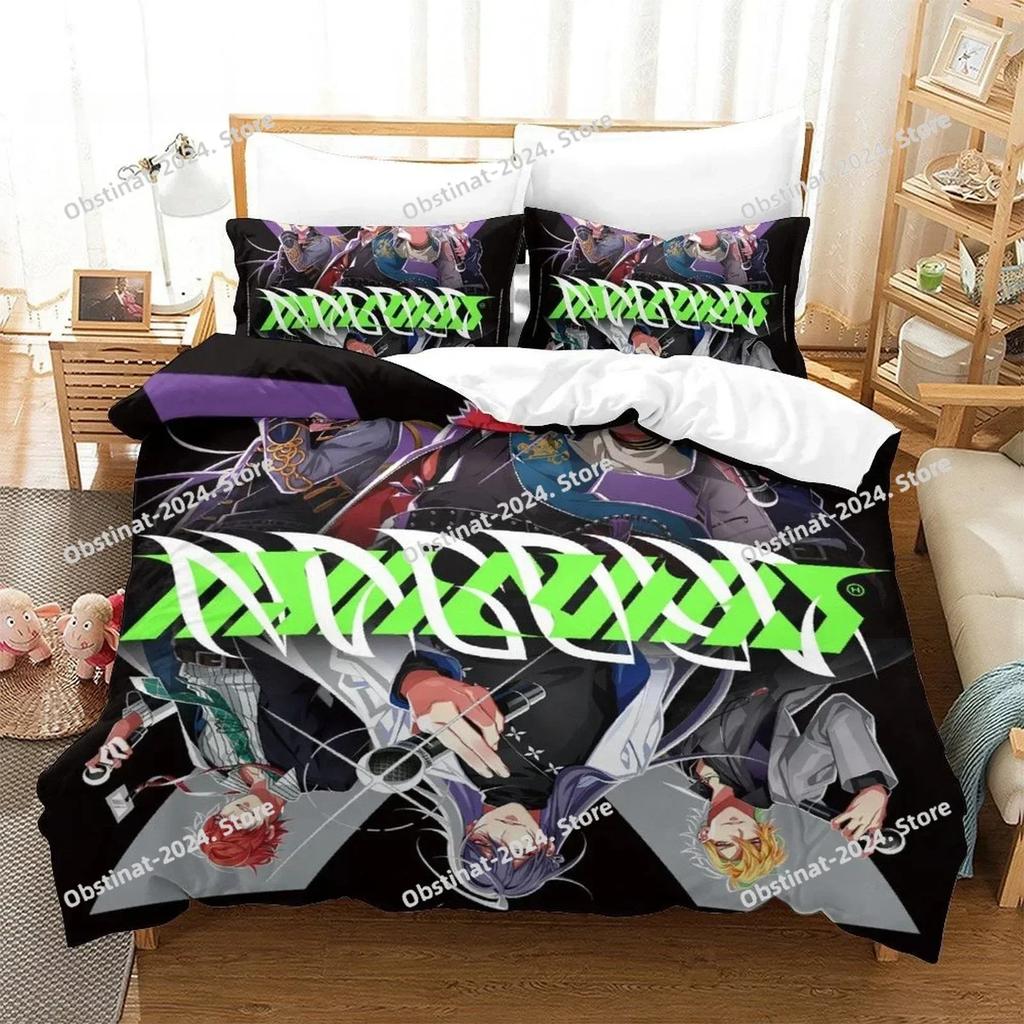 Hypnosis Mic Division Rap Battle Rhyme Anima Bedding Set Printed With Pillowcase Bed Duvet Cover Single Double Queen King Size