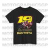 Verano Nueva Camiseta de Piloto Álvaro Bautista Camiseta de Carreras de Motociclismo Y2K Estampado Plano Algodón Top Igual para Hombre y Mujer Camiseta