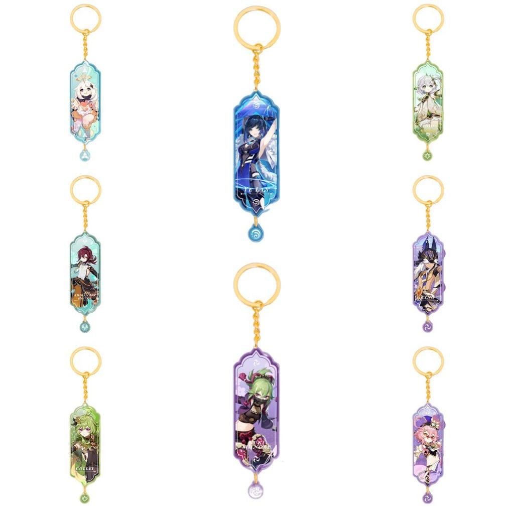 Genshin Impact Acrylic Double Sided Keychain Cartoon Keychains