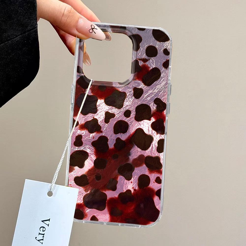 Fashion Gold Leopard INS Print Women Gilrs Phone Case for Samsung Galaxy S25 S24 S23 S22 S21 S20 FE Plus Ultra Silicone Cover