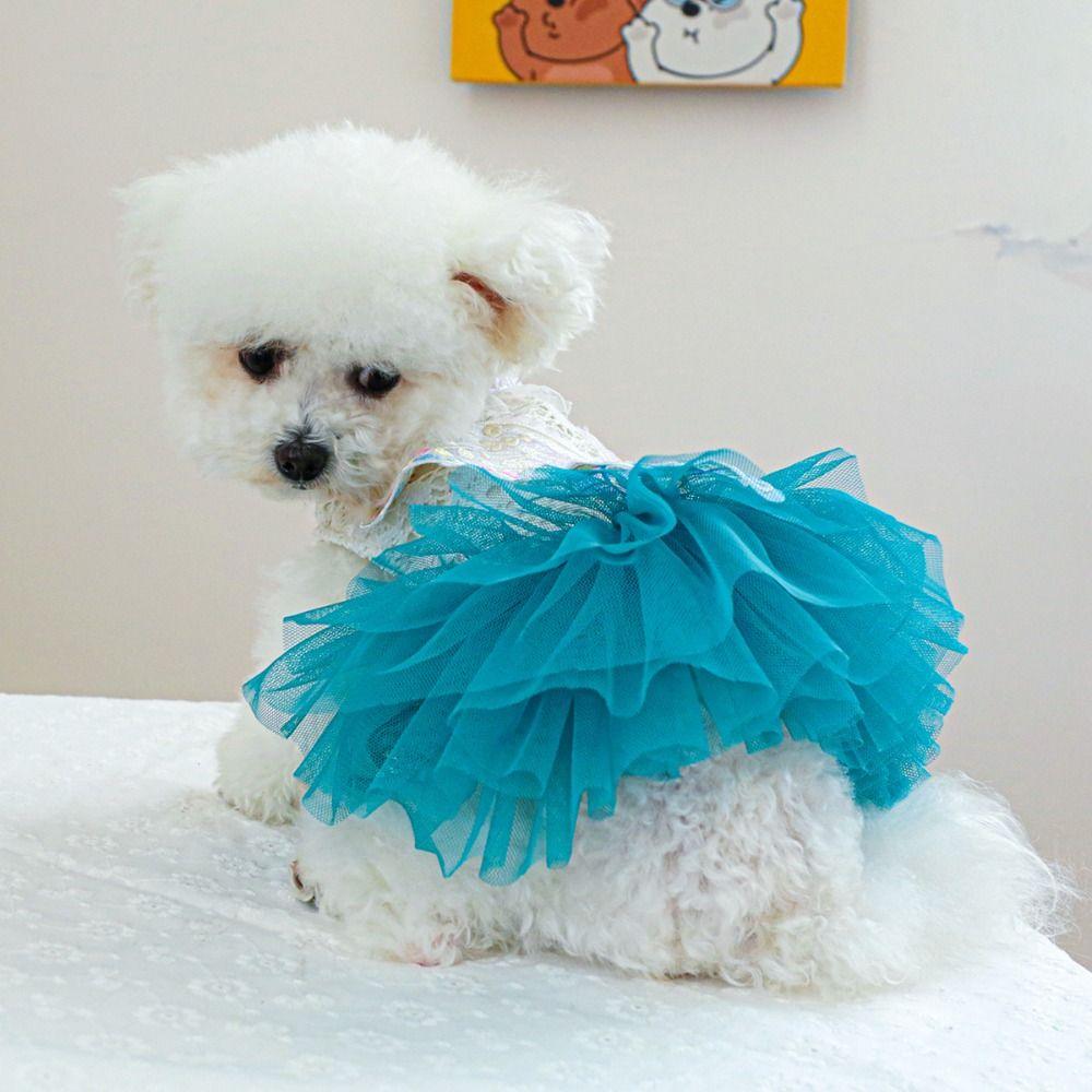 Pet Clothes Dog Chiffon Dress Butterfly Fairy Pet Fairy Dress  for Birthday Party