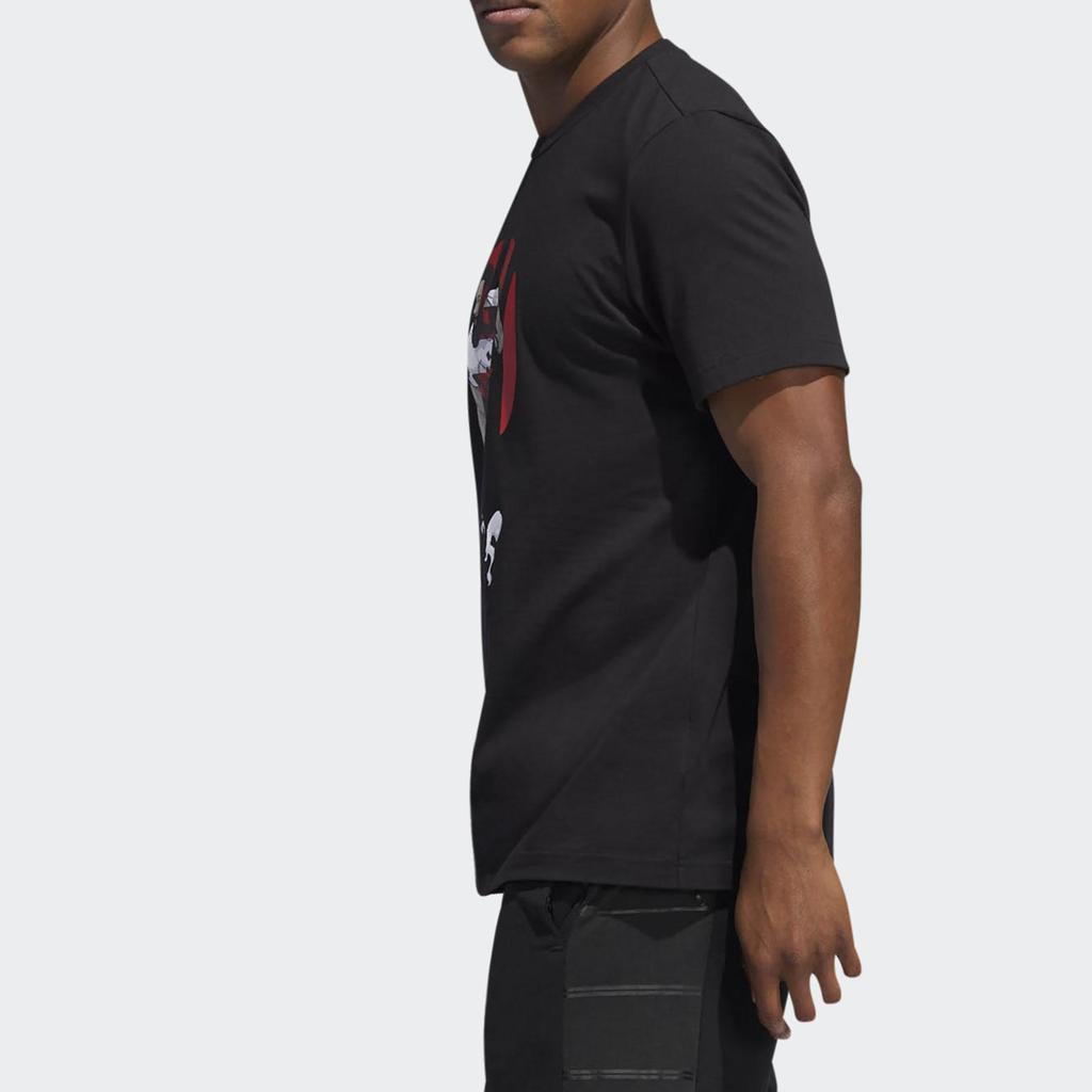 adidas Harden Geek UP Basketball Short Sleeve Black Men's DQ0923