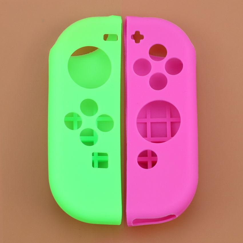 JCD 1Set Links Rechts Weiches Silikon Gummi Griff Gel Schutz L R Controller Gamepad Hülle Case Abdeckung Für Switch Joy-Con Joycon NS