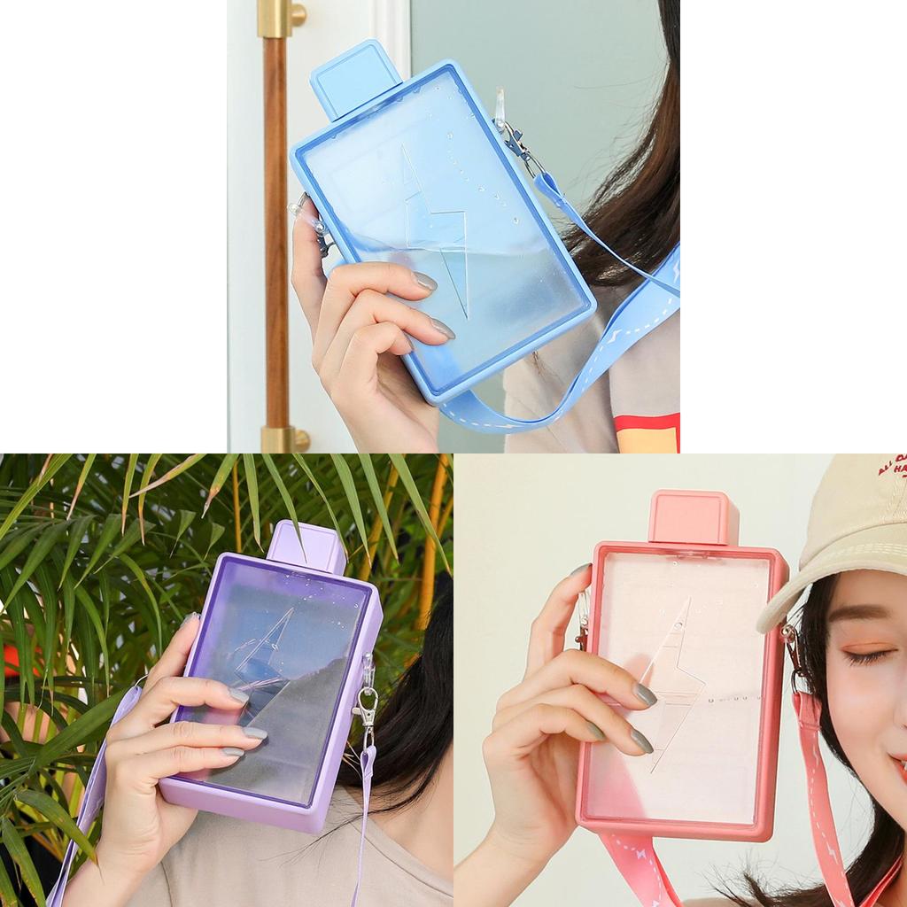 Yafeiqi Creative Rectangular Plastic Water Cup With Sealing Leakproof For Office And Outdoor Use