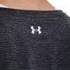 Under Armour Solid Color Round Neck Pullover Training T-Shirt Women Tops Black 1366129-001