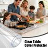 Transparent Table Protector PVC Protective Pad 0.7mm Thick Frosted Dining Table Cover For Kitchen Home Workplace Dressing Table