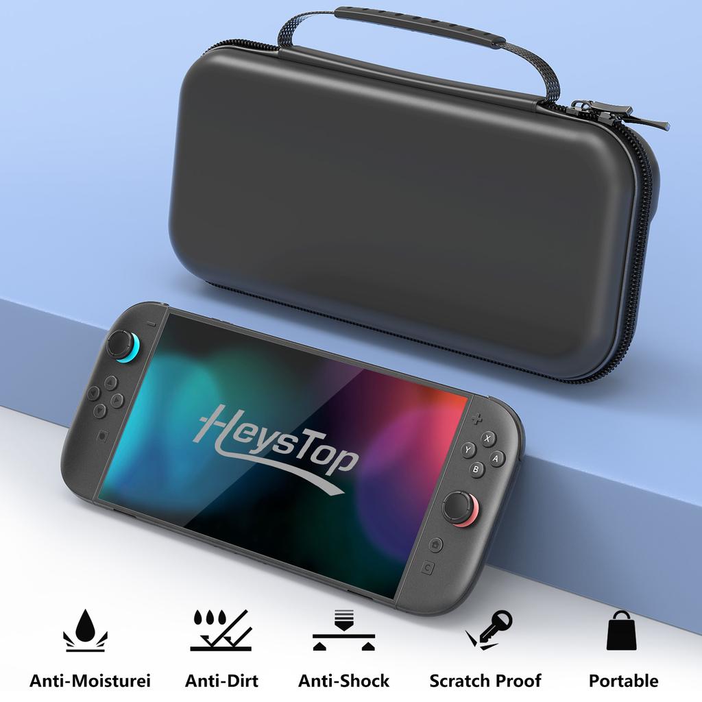 Portable Handbag Switch 2 Case  Console & Accessories, Carrying Case with 12 Game Card Slots, Switch 2 Carrying Travel Game Bag