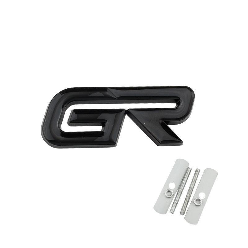 1Pc Car GR Logo Emblem Badge Stickers Decals Labeling For GR Sport Gazoo Racing Yaris Corolla Hilux Supra C-HR 86 Accessories