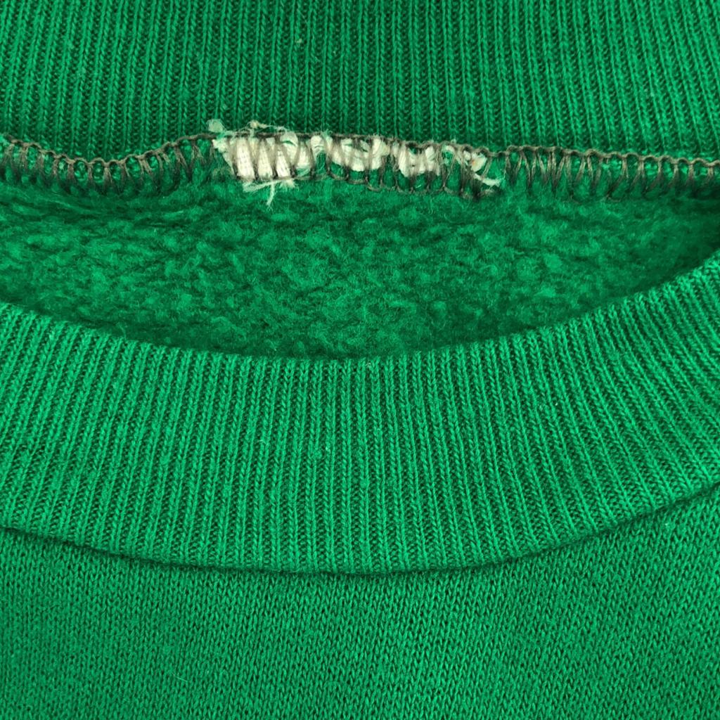 OLD 90s Mickey Long Sleeve Crew Neck Trainer Green Sweat Women Used