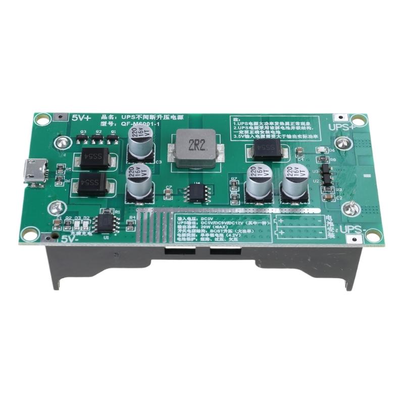 18650 Lithium-Batterie USV-Strommodul mit USB-Lade-Boostern für Router und Kameras