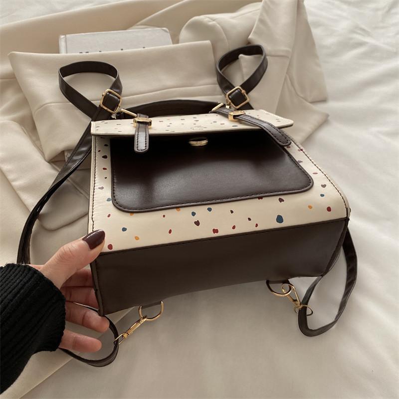 Style Simple Retro Backpack Commuting Fashionable Versatile Handbag Leisure