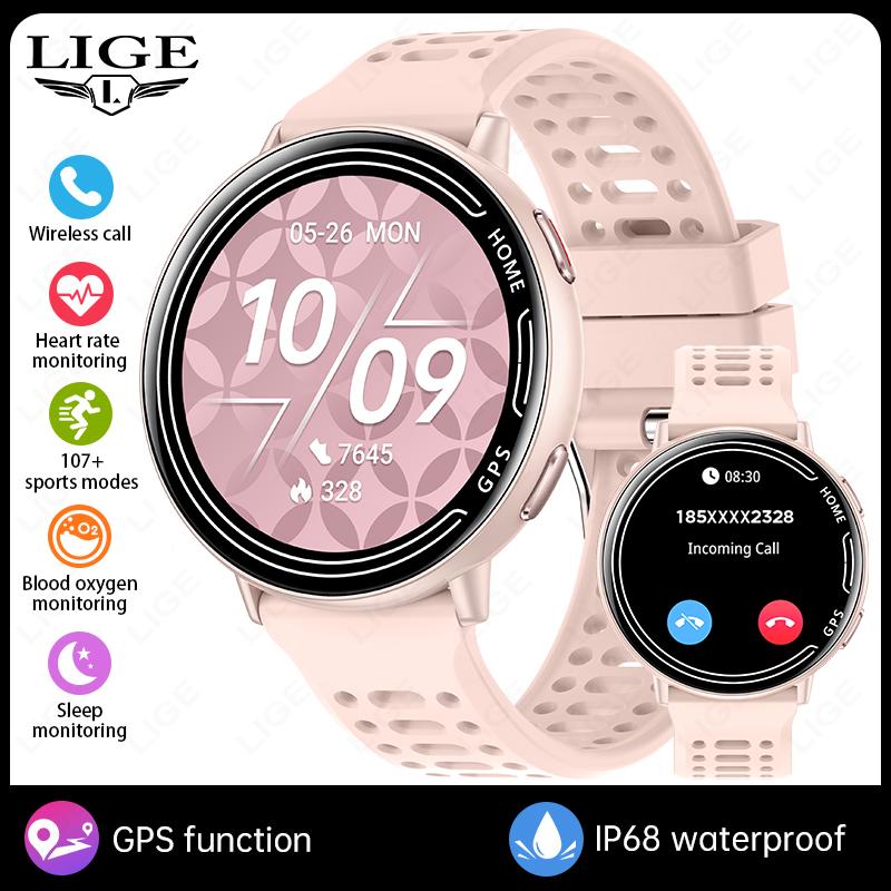 GPS Smart Watch Heart Rate Monitoring Bluetooth Call Outdoor Sports 1ATM Waterproof 1.39 Inch Screen Men Woman Smartwatch