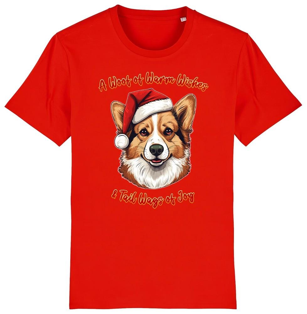 

Детская рождественская футболка с пемброк-вельш-корги, собака Санты, гав-гав, пожелания, собаки, питомец, подарок 4XL