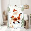 Merry Christmas Santa Claus Blanket Soft Throw Blanket for Home Bedroom Bed Sofa Picnic Travel Office Rest Cover Blanket Gift