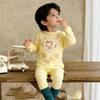 Cartoon Long-Sleeve Home Wear Set: Spring & Autumn Long Pants for Men, Women, & Children