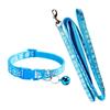 Dog Paw Print Pet Traction Rope Adjustable With Collar Puppy Collar Set Pet Walking Lead Rope Breathable Puppy Cat Accessories