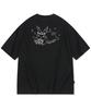 CPGN STUDIO Clover Bunny Embroidered Short Sleeve T-Shirt Black