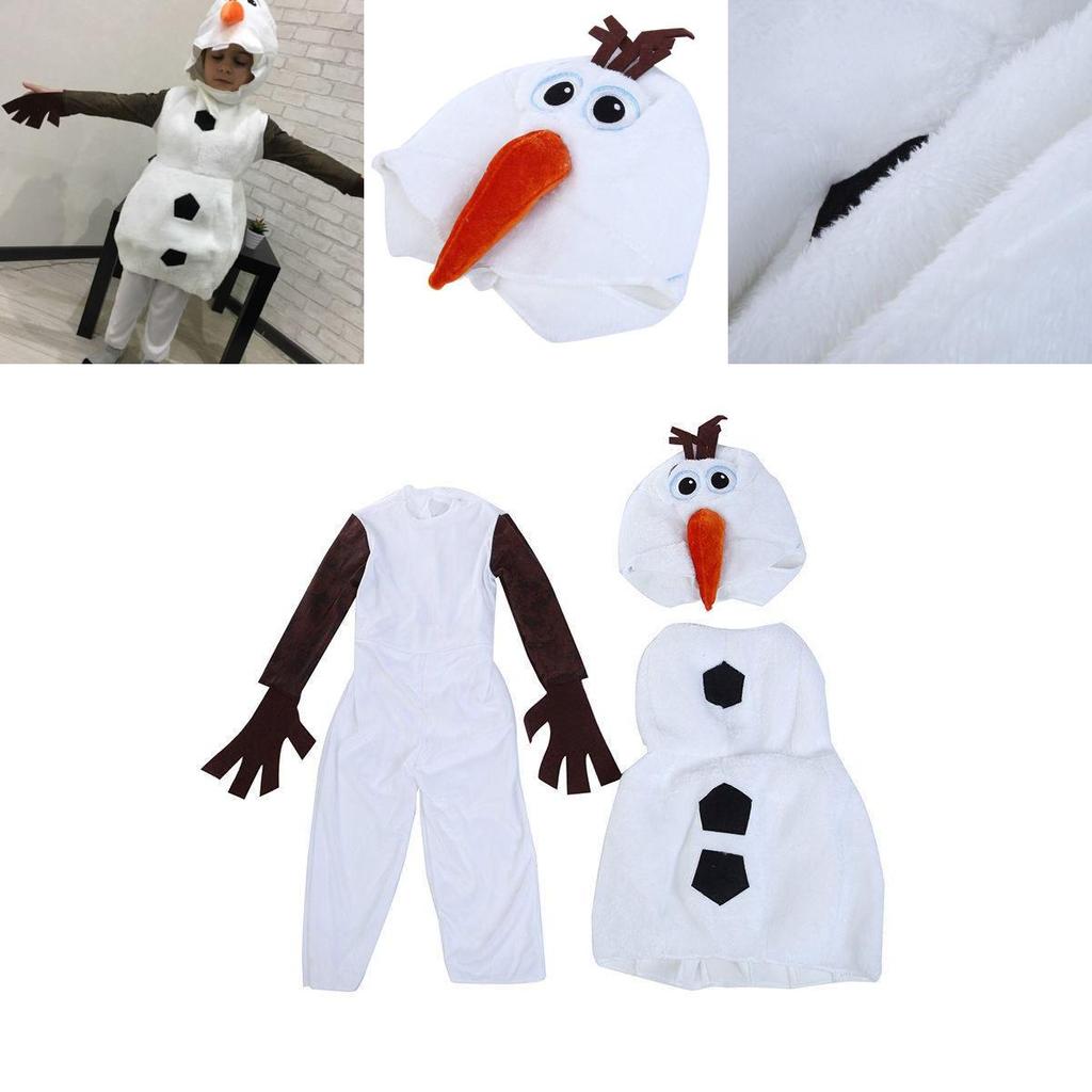 Enchanting Frozen Snowman Olaf Cosplay Costume For Kids Halloween Fancy Dress Up