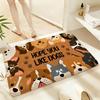 Soft Absorbent Non-Slip Rug Dog Lovers Rug Floor Mat Home Decor Doormat Bedroom Floor Mat Shower Carpet