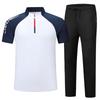 Quick-Dry Sports Zip Short Sleeve Set - Summer Casual Table Tennis & Martial Arts Coach Wear