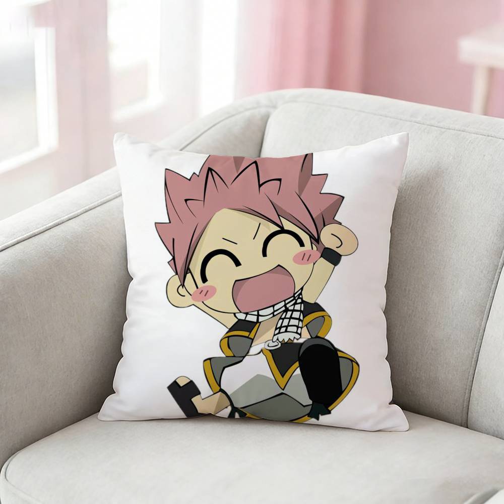 Fairy Tail Anime Pillow Case Cushion Cover Throw Pillow Case For Car Sofa