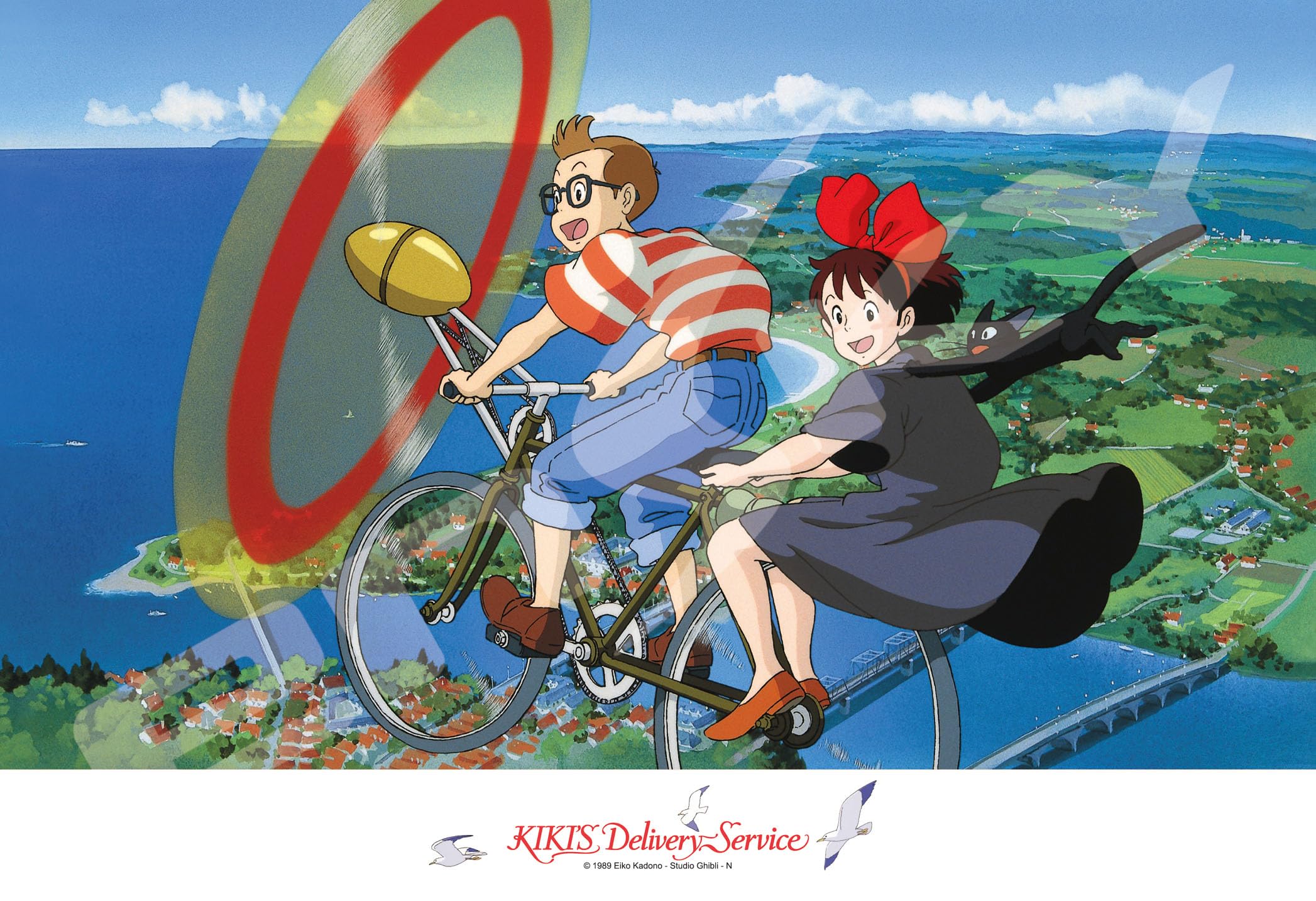 

ENSKY Studio Ghibli Kiki s Delivery Service Pedaling 26x38cm Jigsaw Puzzle 300 Pieces JIGSAW PUZZLE 300-414