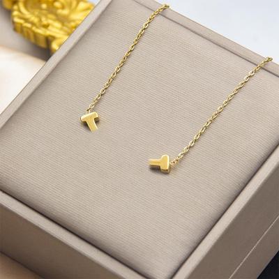 Collier Sourire Élégant en Acier Titane Résistant à la Décoloration
