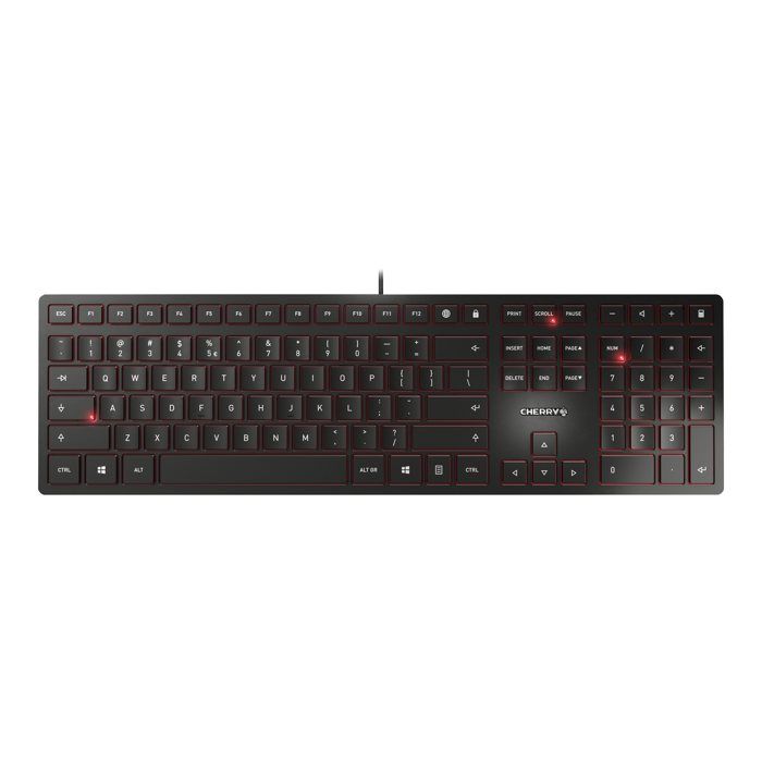 Clavier CHERRY KC 6000 Slim avec fil USB noir - commutateur à clé CHERRY SX