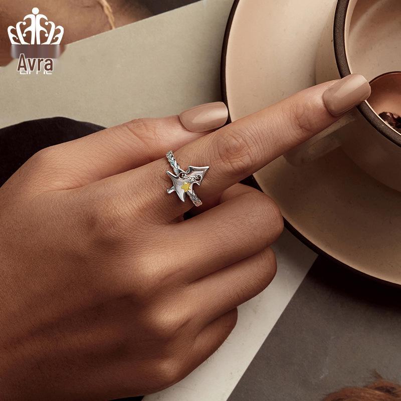 Everlove Adjustable Christmas Tree Open Ring - S925 Sterling Silver Holiday Jewelry for Women