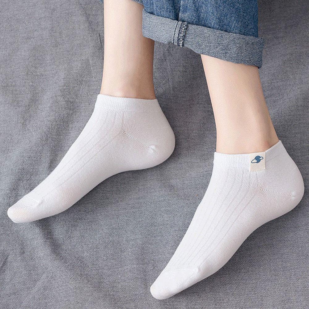Fruit Pattern Decor Women Short Socks Shallow Mouth Tube Socks Sweat Absorption Boat Socks  Summer
