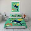 Fish and coral design. Bedding sets Duvet cover sets Duvet covers Pillowcases(1* Duvet Cover 2* Pillowcases without duvet insert)