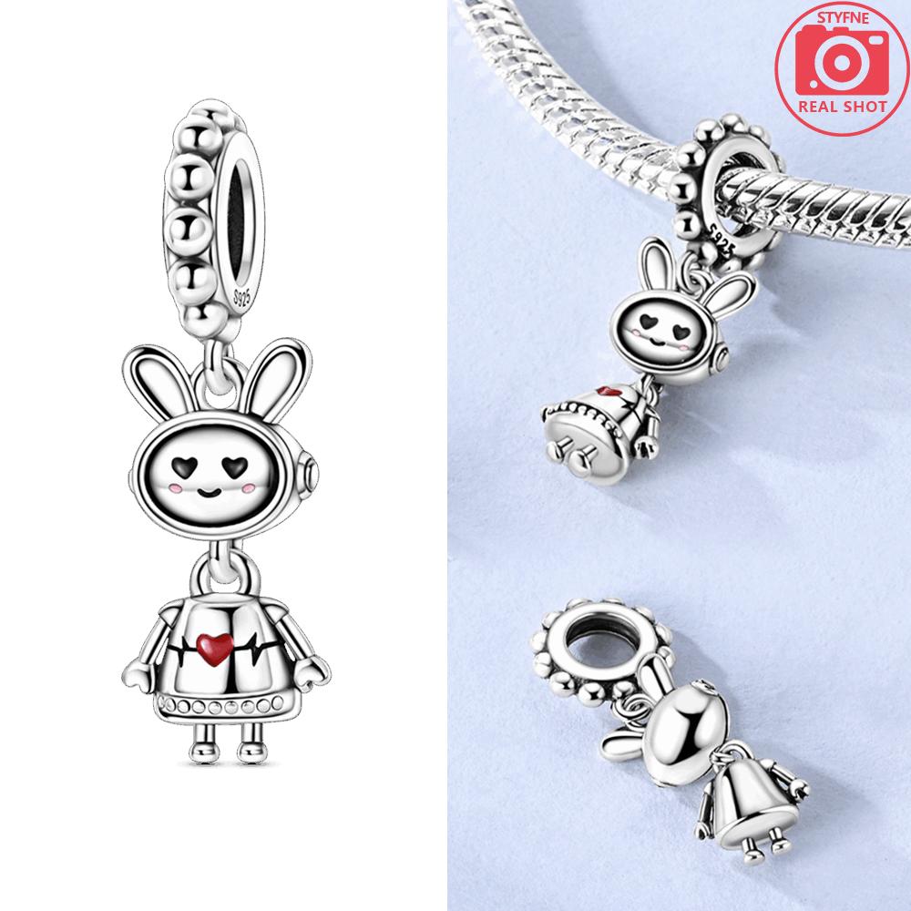 Copper Original Tree-Top Owl Pendant Animal Love Heart Dream Castle Bead Fit Bracelet Women Accessory Fine Gift Jewelry