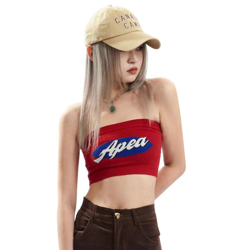 

Женские топы-топы с тонкими сексуальными вырезами и пупком с принтом букв