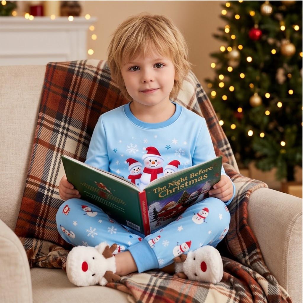 Kids Casual Long Sleeve Top and Pants 2-Piece Outfit Set for Fall Winter Everyday Wear