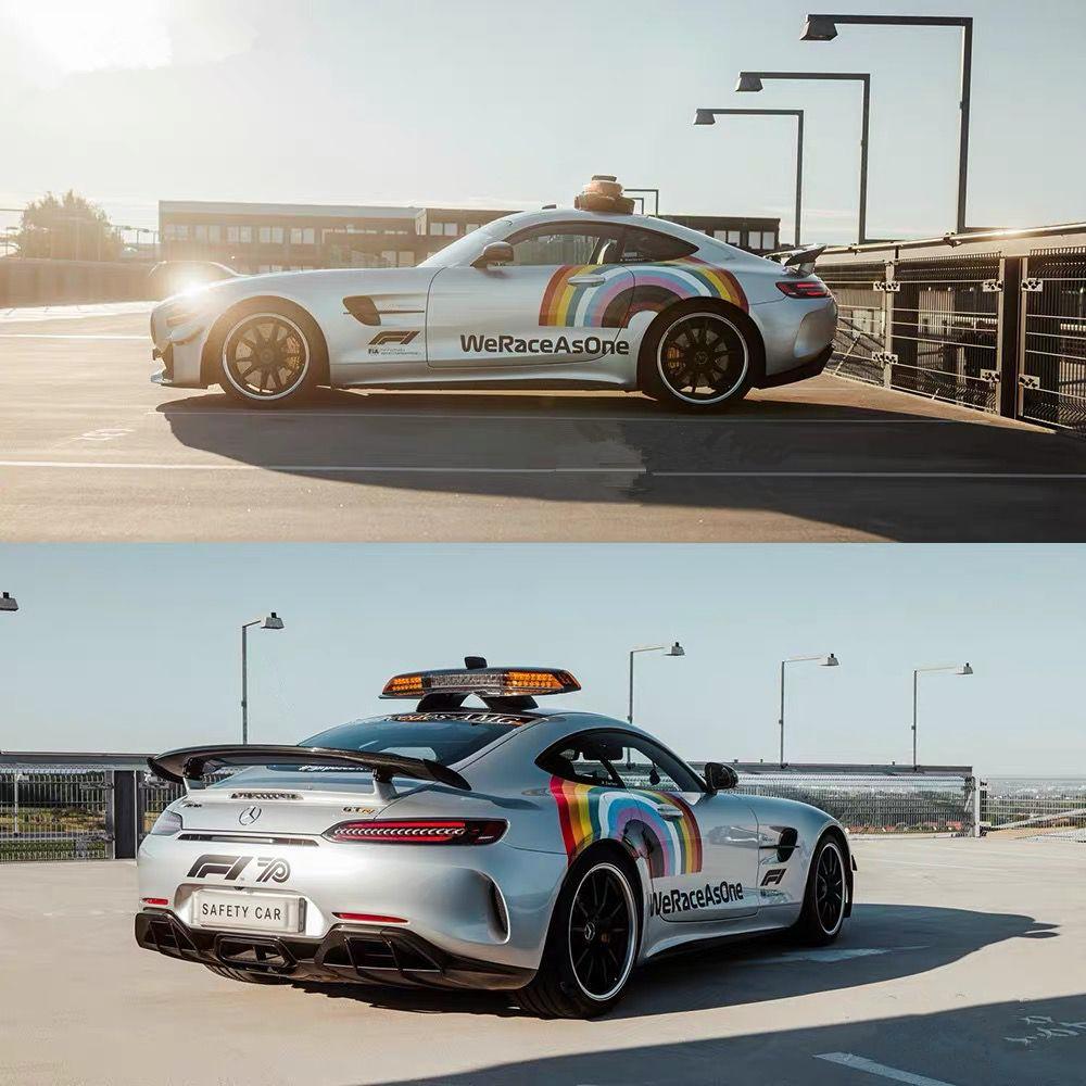 1/24 Benzs-GT GTR Legierung Sport Safety Car Modell Druckguss Metall Rennen Medizinische Rettungsfahrzeuge Automodell Sound Licht Kinder Spielzeug Geschenk