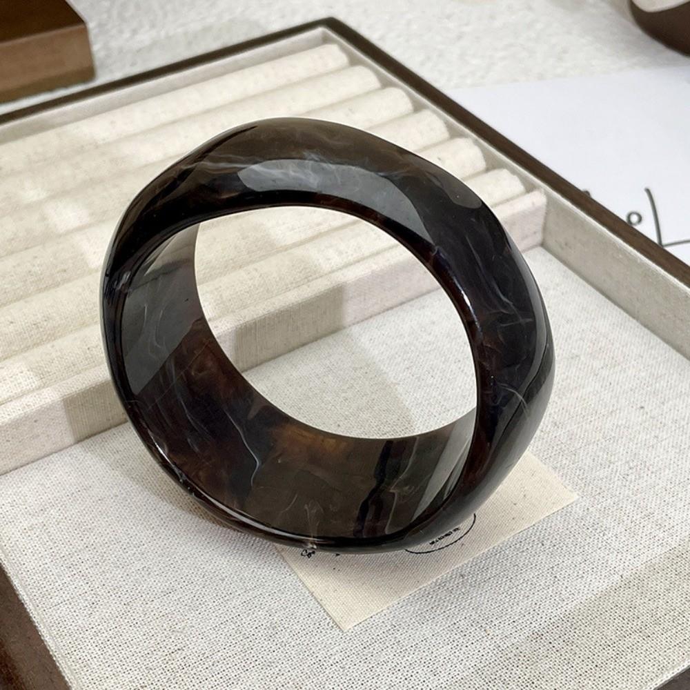 Irregular Chunky Bangles Wide Women Bangles New Acrylic Bracelets  Gifts