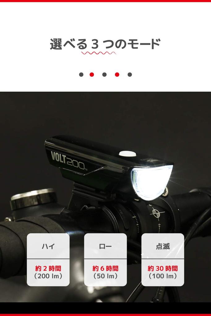 CAT EYE LED Headlamp USB Charging Black Small [VOLT200] HL-EL151RC